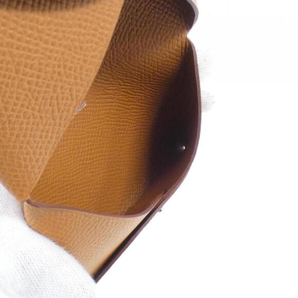 HERMES Calvi Black Calfskin Leather Business Card Holder - Picture 4 of 4